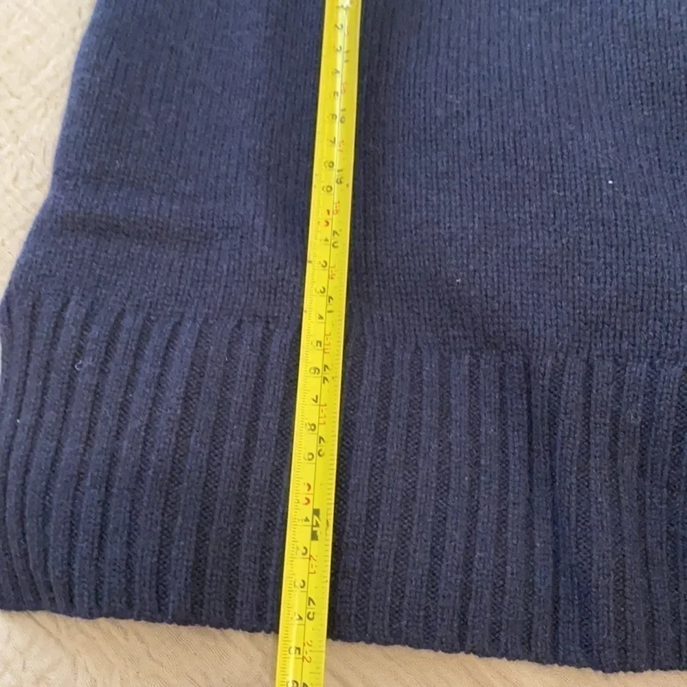 J. Crew 100% cashmere everyday navy sweater. New. Size XXS.